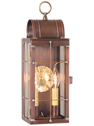 Queen Arch 2-Light Wall Lantern in Antique Copper.
